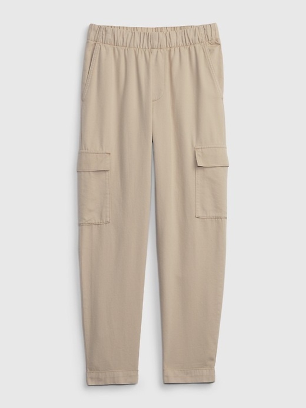 Gap Mid Rise Twill Cargo Pants Beige Utility Straight Leg Size S